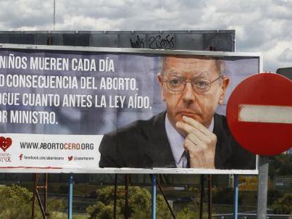 Gallard&oacute;n, en una imagen de la campa&ntilde;a publicitaria de la plataforma antiabortista Derecho a Vivir.