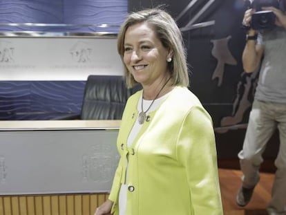 Ana Orasma, diputada de Coalici&oacute;n Canaria y presidenta de la comisi&oacute;n de investigaci&oacute;n de la crisis financiera
 