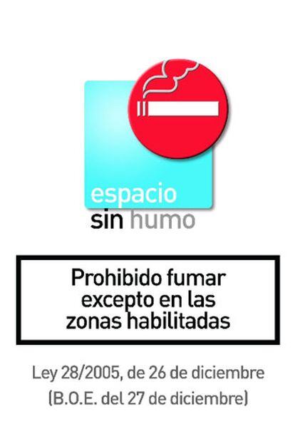 Espacio sin humo prohibido fumar