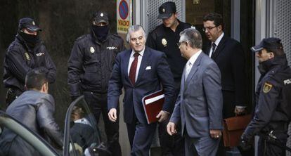 Bárcenas, a su salida de la Audiencia Nacional el pasado 1 de marzo