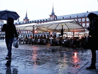 Lluvia en Madrid