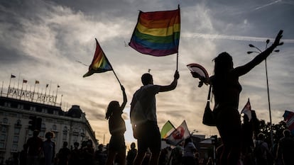 Manifestación del Orgullo LGTBI en Madrid en 2021.