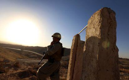 Los peshmergas kurdos luchan junto a EE UU contra los yihadistas.