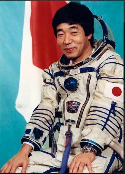 Toyohiro Akiyama, en una foto oficial antes de viajar a la MIR.