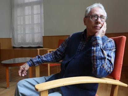 El escritor venezolano José Balza, el lunes en la Residencia de Estudiantes de Madrid.