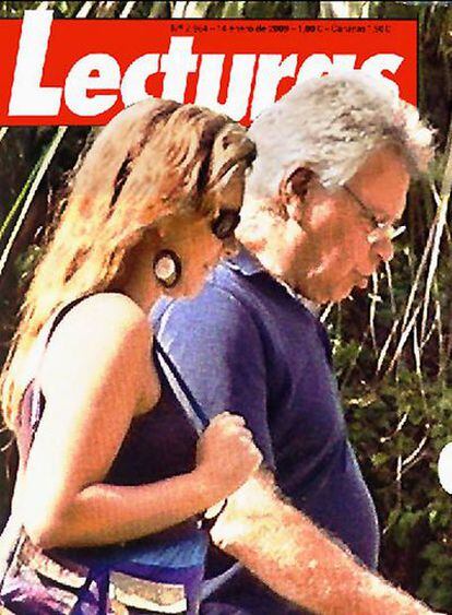 Felipe González, con Mar García en la portada del semanario Lecturas