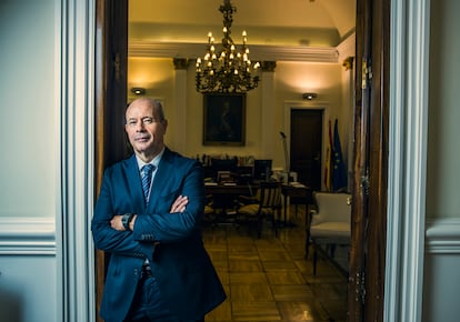Juan Carlos Campo, in his office at the headquarters of the Ministry of Justice.