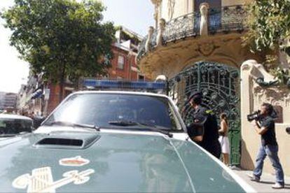 Registro de la sede de la SGAE durante la operación SAGA.