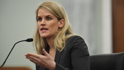 Frances Haugen, a former Facebook employee, appeared in October 2021 on a US Senate subcommittee after leaking technical documents.