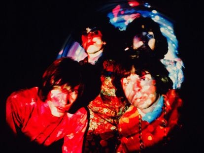 Pink Floyd, en 1967: detrás, Syd Barrett y Nick Mason; delante, Roger Waters y Rick Wright.
