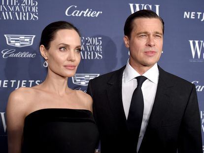 Angelina Jolie y Brad Pitt, en una entrega de premios en Nueva York en noviembre de 2015.