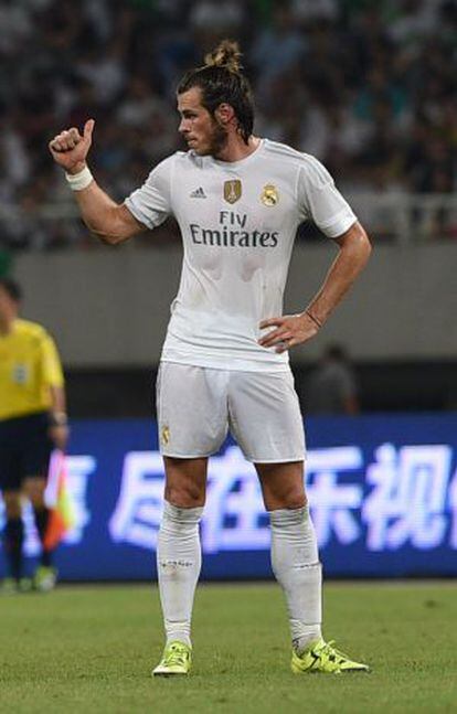 Bale, durante el partido ante el Milan.