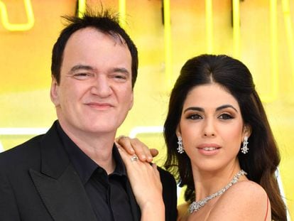 Quentin Tarantino, con su mujer, la modelo y cantante israelí Daniella Pick.