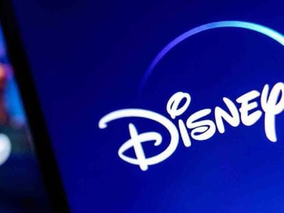 Logo Disney en un móvil