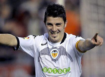Villa logró dos de los tantos del Valencia.
