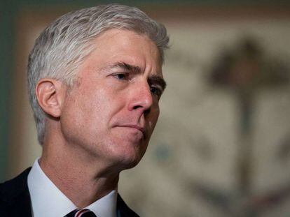 El juez Neil Gorsuch, candidato del presidente Donald Trump para el Tribunal Supremo