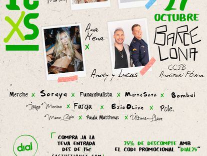 Cartel del concierto Dial Unicxs este 27 de octubre en Barcelona
