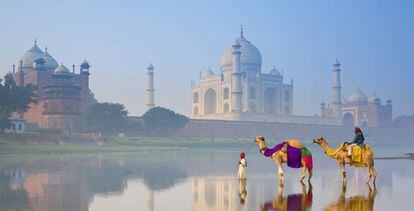 El Taj Mahal, en la ciudad india de Agra, está considerado como el mayor monumento dedicado al amor