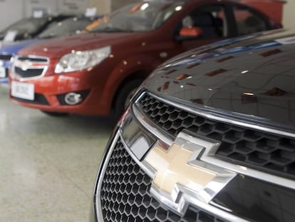 Exposición de de coches de Chevrolet, en China.