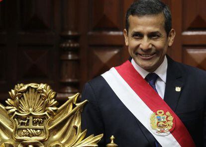 El presidente peruano, Ollanta Humala, acude a ofrecer su informe anual .