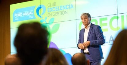 Toni Nadal, durante su intervención en el Foro anual del Club excelencia en gestión.