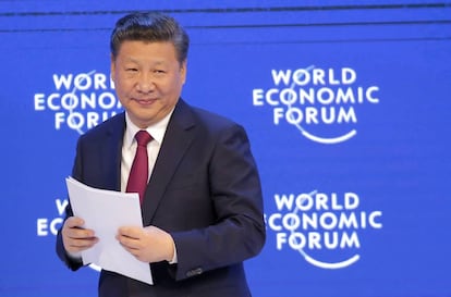El presidente chino, Xi Jinping, en el Foro Económico de Davos.
