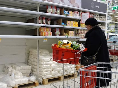 Un supermercado de Auchan en Moscú (Rusia).