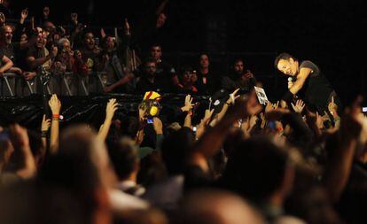 Concierto de Bruce Springsteen en el Monte do Gozo en Santiago de Compostela, en 2009. 