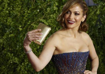 Jennifer Lopez, a su llegada a la gala.