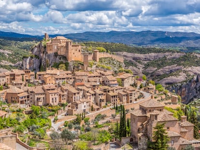 Vista del pueblo de Alquézar, en la provincia de Huesca.