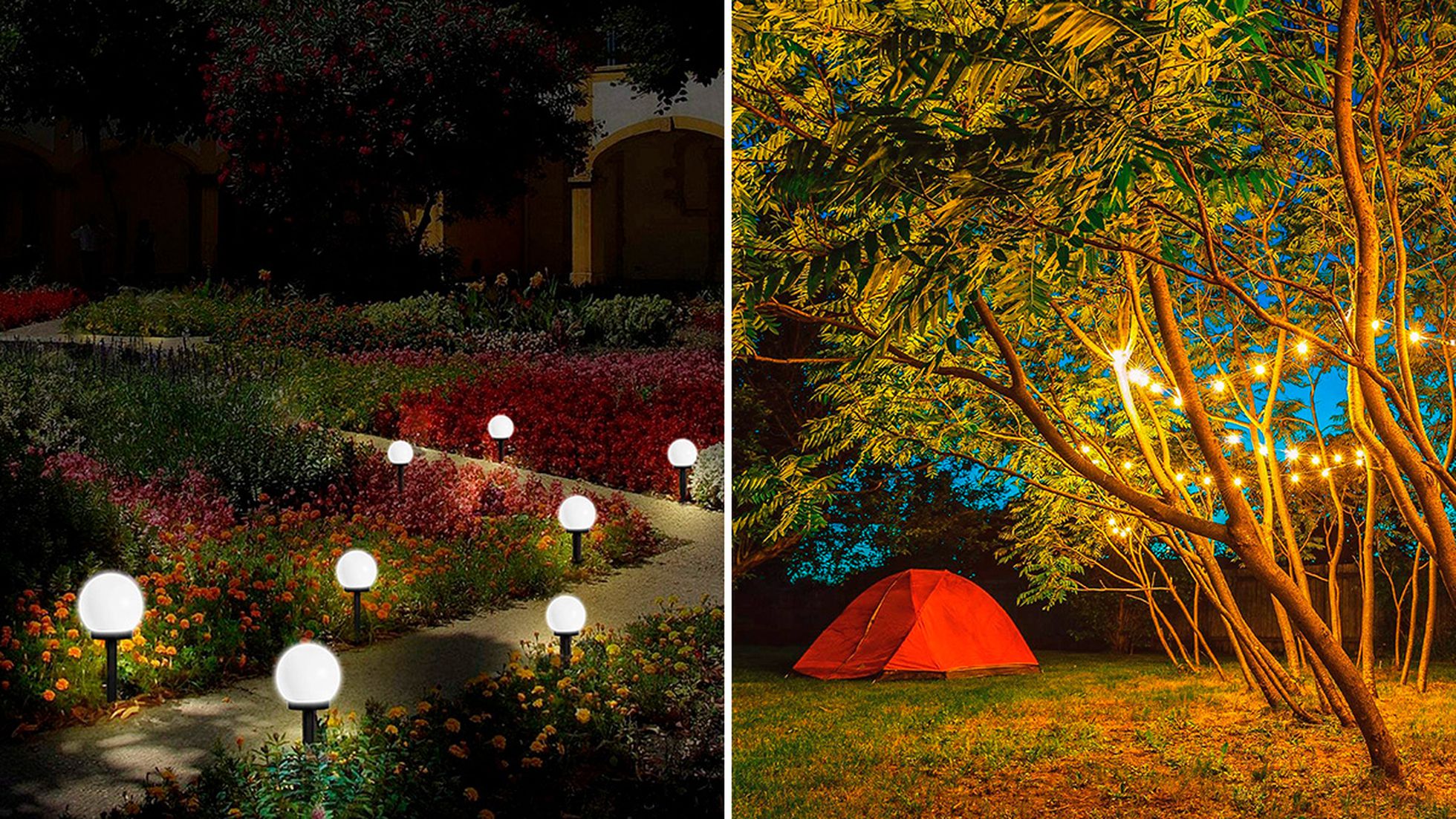 Lámparas solares impermeables para jardín,luz LED nocturna para camino 