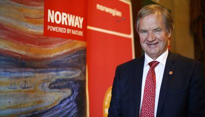 Bjon Kjos, presidente de la línea aérea Norwegian Airlines