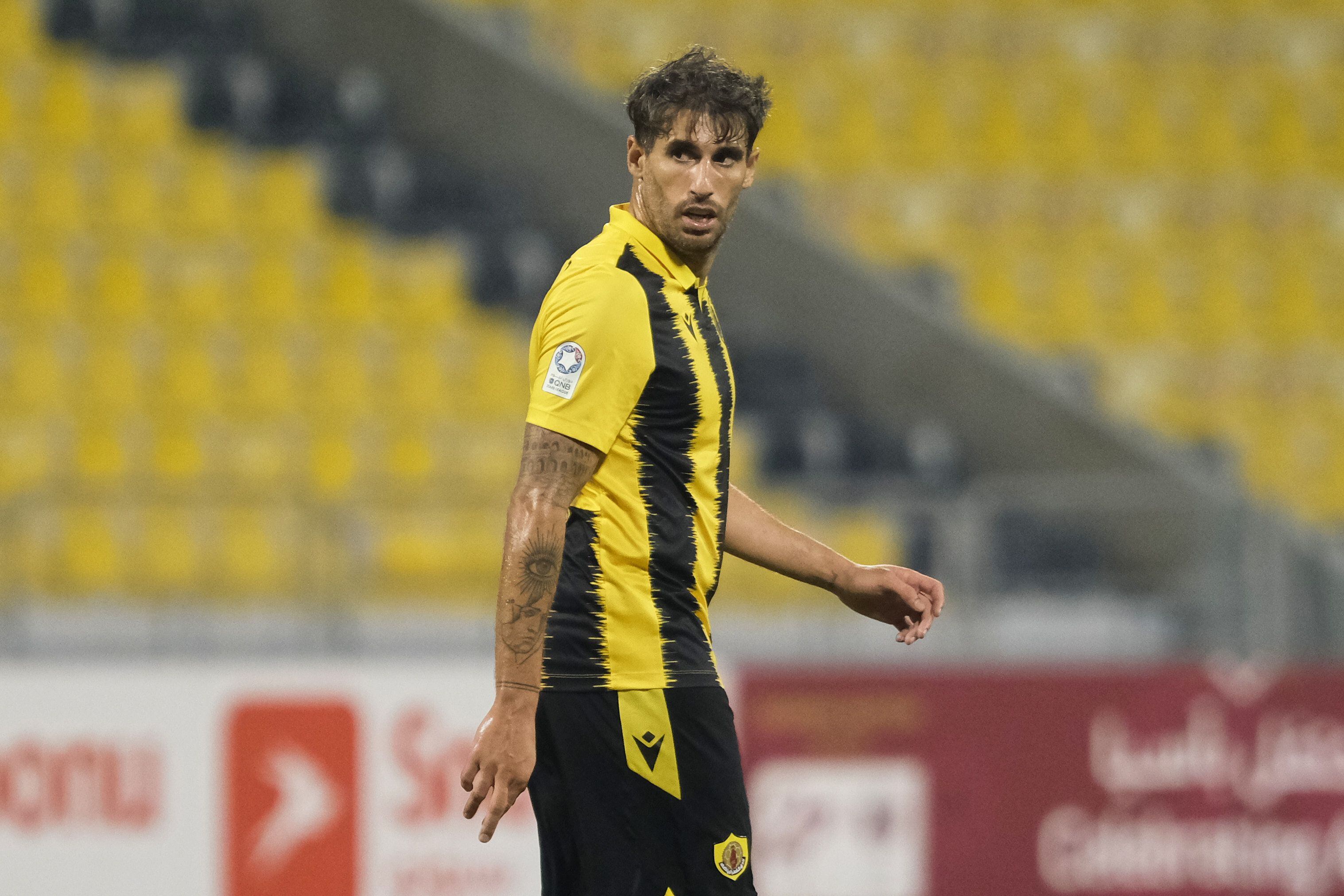Javi Martínez, durante un partido en Qatar.