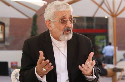 Ali Asghar Soltanie, f&iacute;sico nuclear iran&iacute;, durante su visita a la Universidad Nebrija de Madrid.