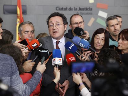 El fiscal general del Estado, Álvaro García Ortiz, este miércoles en L'Hospitalet de Llobregat.