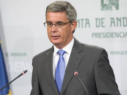 El portavoz del Gobierno andaluz, Juan Carlos Blanco.