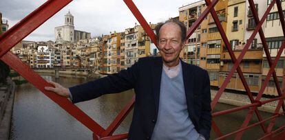 El filósofo italiano Giorgio Agamben fotografiado en Girona en 2014.