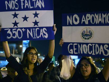 Protestas en Nicaragua contra la represión de Daniel Ortega.