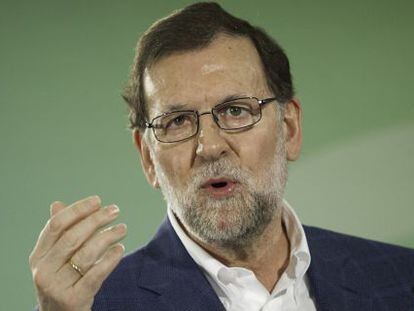 El presidente del Gobierno en funciones y presidente del Partido Popular, Mariano Rajoy, durante su intervenci&oacute;n en la Junta Directiva del Partido Popular de C&oacute;rdoba.