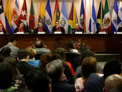 Una sesión de la Corte Interamericana de Derechos Humanos, en 2018.