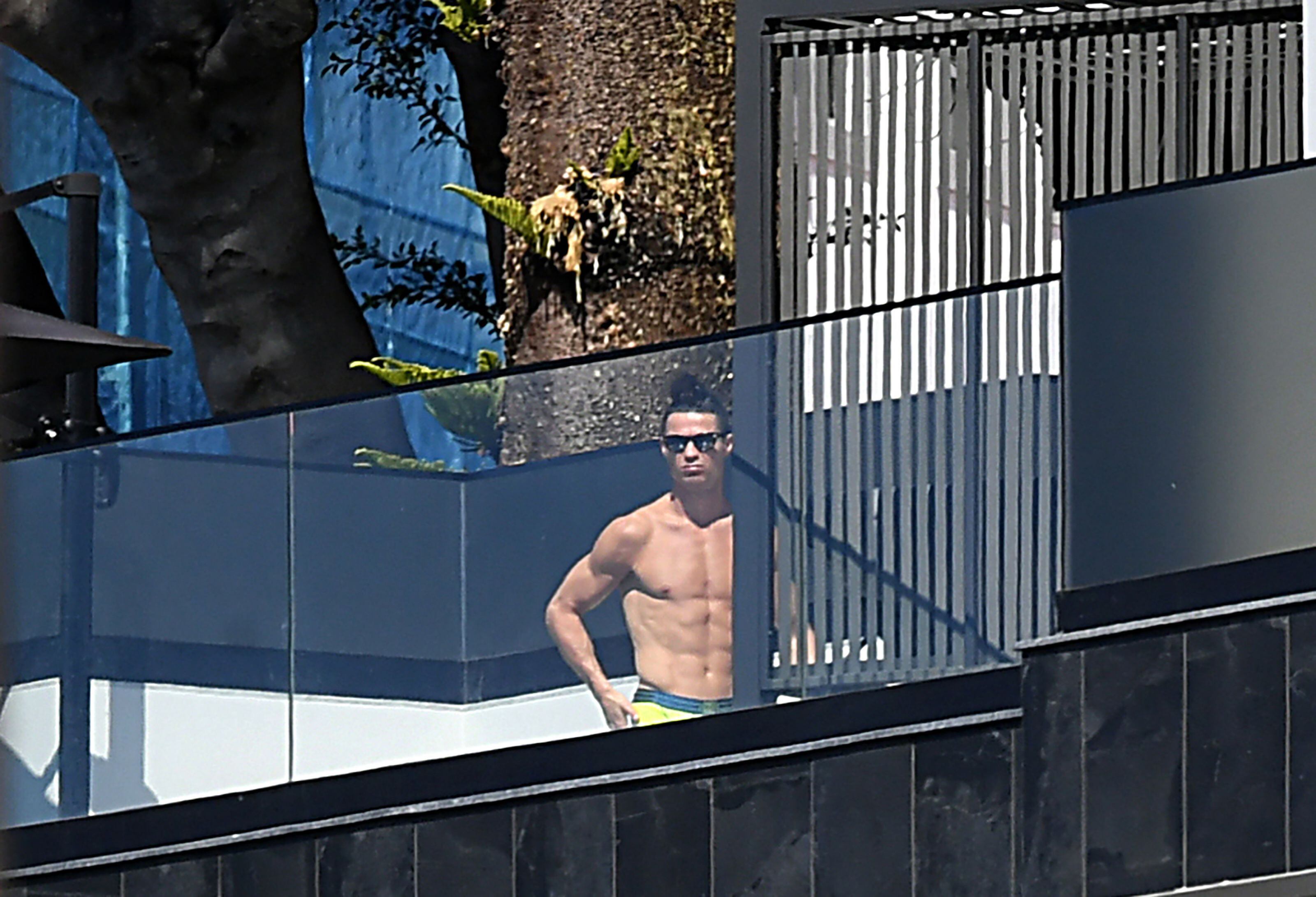 Cristiano Ronaldo en una de sus casas de Portugal. 