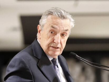 El presidente de la CNMC, José María Marín Quemada, durante su participación en el Fórum Europa, en Bilbao.