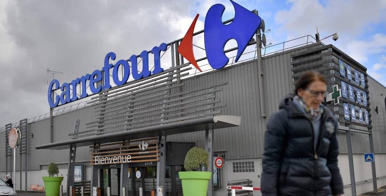 Imagen de un supermercado Carrefour en Nantes, Francia.
