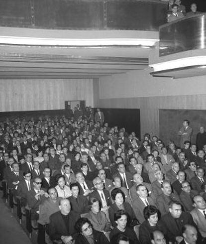 Patio de butacas del cine Fígaro de Madrid, en 1966.