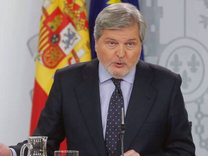 El portavoz del Gobierno y ministro de Educación, Cultura y Deporte, Íñigo Méndez de Vigo.
