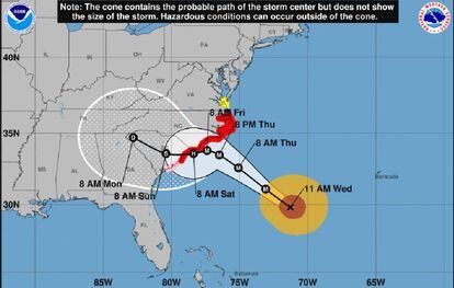 Asi Es La Trayectoria Del Huracan Florence Internacional El Pais