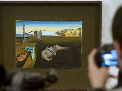 'La persistencia de la memoria',  en la imagen, de Salvador Dalí en el museo de Figueres.