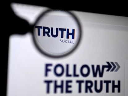 Logotipo de 'Truth Social', la red social que tiene previsto lanzar Donald Trump.