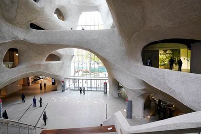 La nueva ala del Museo de Historia Natural de Nueva York, en un pase para la prensa el 26 de abril.