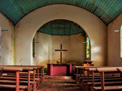 Unas iglesia abandonada en Rio Grande do Sul (Brasil).